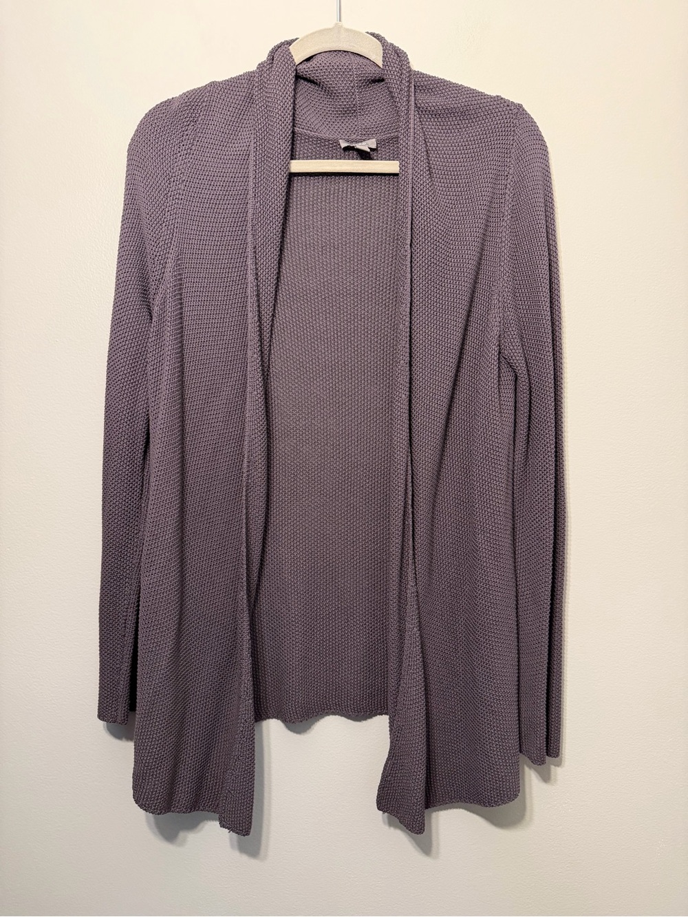 J. Jill Charcoal Open-Front‎ Knit Cardigan